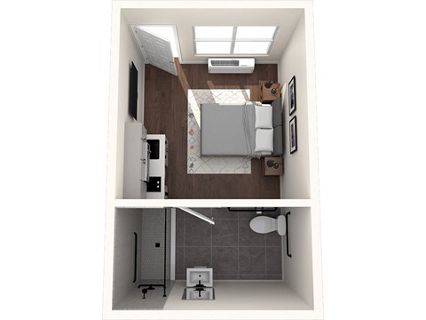 The Alegre Studio C Floor Plan
